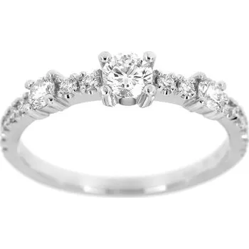 Prsten Zlatnictví U Kostela Diamantový prsten z bílého zlata 457 570197433