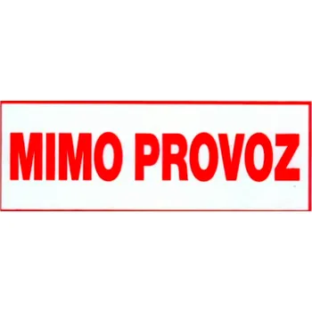 MAT tabulka MIMO PROVOZ, 588974