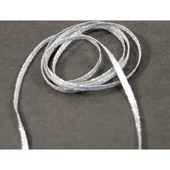 Lurexová šňůrka stříbrná - šířka 0,45 cm