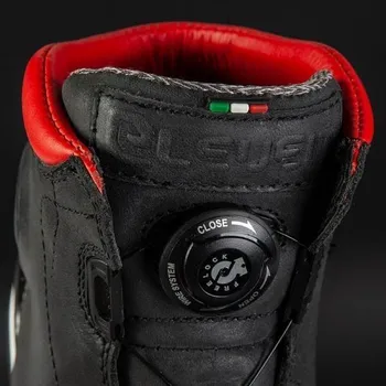 Těžké boty ELEVEIT VERSUS WP černo/červené turistické moto boty 43