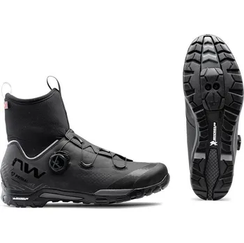 Pánské cyklistické tretry Northwave zimní MTB tretry X-Magma Core Black Velikost 45