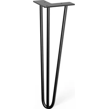 Stolová podnož Walteco Nábytková noha Hairpin, výška 406 mm, 3ramenná, černá Množství: 1 ks