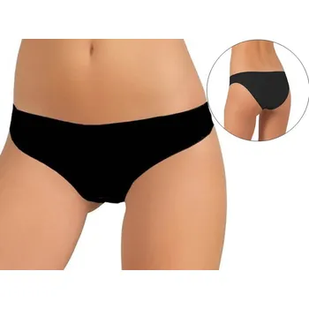 Kalhotky Jadea - Dámské bavlněné kalhotky Laser cut art.8000 - černá/M