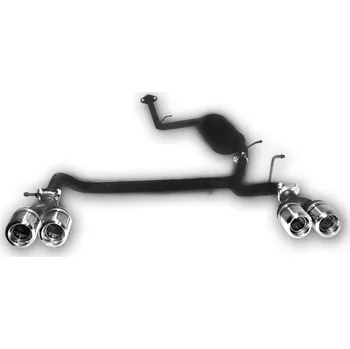 Autodíl ULTER SPORT Sportovní výfuk TOYOTA IQ 2009-, 4x duplex koncovka kulatá 80mm Vyberte motor: 1,0i 50kW STANDARD