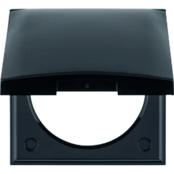 Rámeček s víčkem pro zásuvku Integro černý