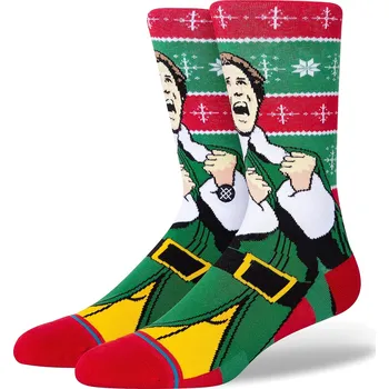 Pánská móda ponožky Stance Cold Outside Crew - Red 43-47