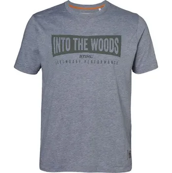 Pánské tričko STIHL Tričko WOOD šedé Velikost: XL