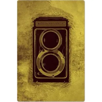 Plechová cedule Plechová retro cedule Reflex camera (oblíbená foto retro cedule na zeď)