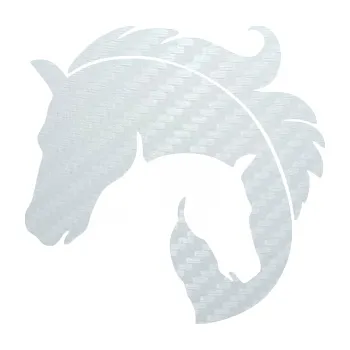 Samolepící dekorace SAMOLEPKA Kůň 086 levá kobyla s hříbátkem (51 - 3D karbon bílý) NA AUTO, NÁLEPKA, FÓLIE, POLEP, TUNING, VLASTNÍ TEXT, TISK, AUTOSAMOLEPKY.cz, POLEPY, OBRÁZEK, LOGO, SAMOLEPKY