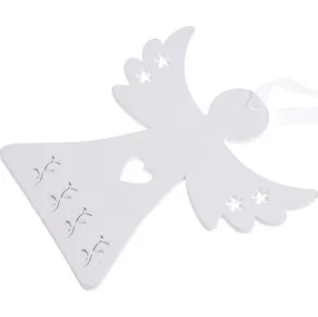 Vánoce Anděl bílý 15cm