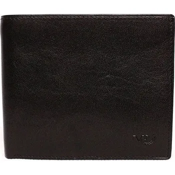 Peněženka Luxusní černá hladká kožená peněženka Marta Ponti no. B214R +RFID