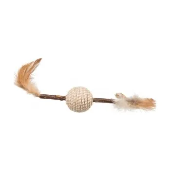 Hračka pro kočku Kousací tyčinka MATATABI a kulička s peřím