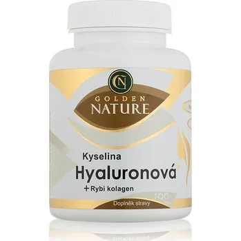 Přírodní produkt Golden Nature Kyselina hyaluronová + rybí kolagen + C