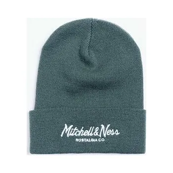 Zimní čelenka Kulich Mitchell & Ness Branded Pinscript Cuff Knit Dark Green