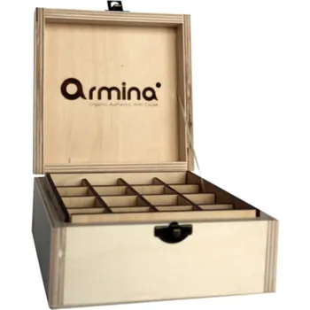 Úložný box Armina Dřevěný box na 16 ks éterických olejů