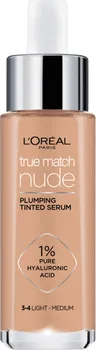 Make-up L'Oréal True Match Nude Plumping Tinted Serum sérum pro sjednocení barevného tónu pleti 30 ml