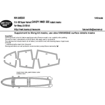 Plastikový model 1/48 Mask F/A-18F Super Hornet CANOPY INNER SIDE