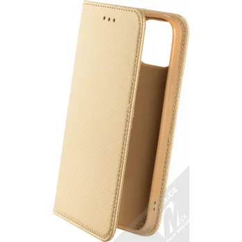 Pouzdro na mobilní telefon 1Mcz Magnet Book Color flipové pouzdro pro Apple iPhone 13 zlatá (gold)