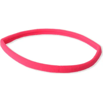 Dlouhá gumička - čelenka, fosforové barvy Barva: světle růžová