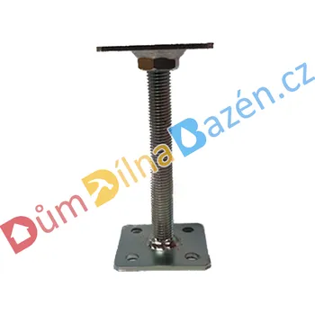 Stavebniny Bova Patka pilíře 14-09 / 165 / 80 x 80 - ŽÁROVÝ ZINEK Rozměr: 80 x 80, Typ: 165, pevná