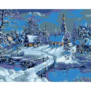 Zuty Zamrzlá říčka 40 x 50 cm bez rámu