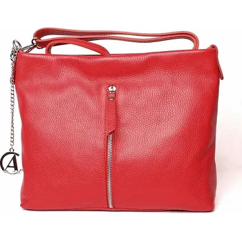 Dámská luxusní kožená crossbody kabelka Alex&Co (Gianni Conti) 815 červená | KabelkyproVas.cz
