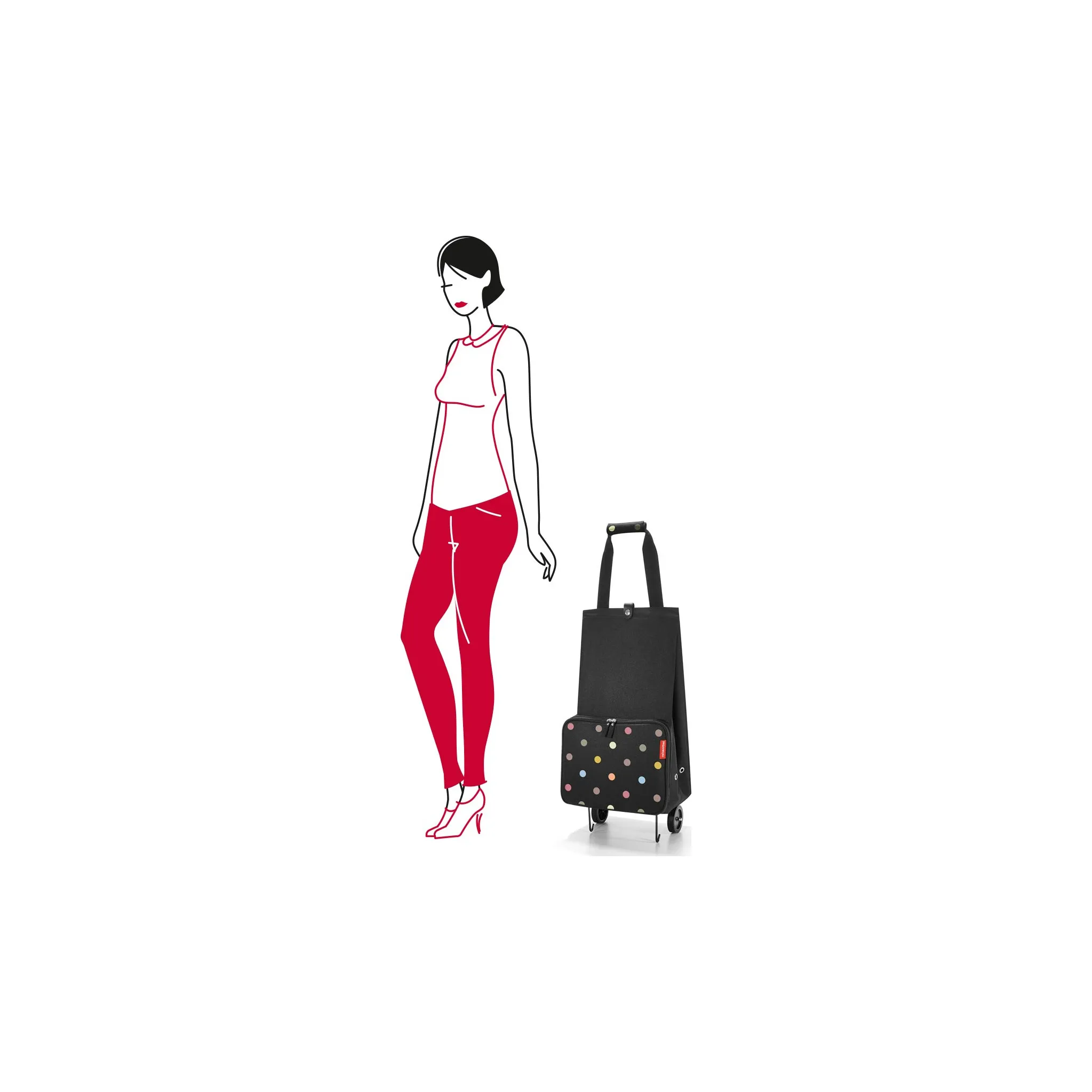 Fotografie 3 - Nákupní taška Reisenthel Foldabletrolley Dots