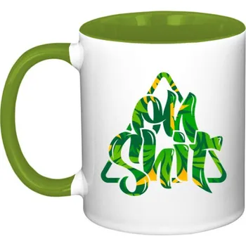 Hrnek malý barevný s potiskem Ou shit