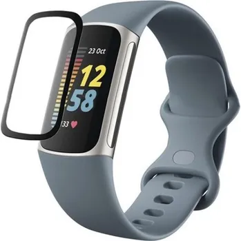 Ochranná fólie s černým okrajem pro Fitbit Charge 5