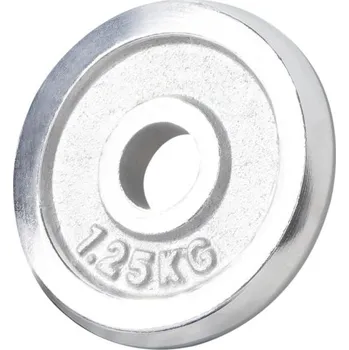 Gorilla Sports Zátěžový kotouč, chromovaný, 1,25 kg
