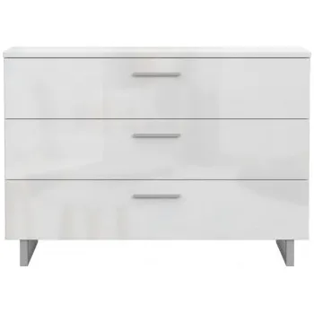 Komoda Zásuvková komoda Nucleus - bílá/lesk