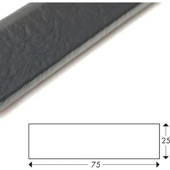 Stavební profil Ochranný profil 16, tmavě šedá, 7,5 cm × 2,5 cm × 100 cm