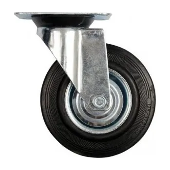 Pojezdové kolečko Kolečko gumové otočné 100 mm, nosnost 60 kg