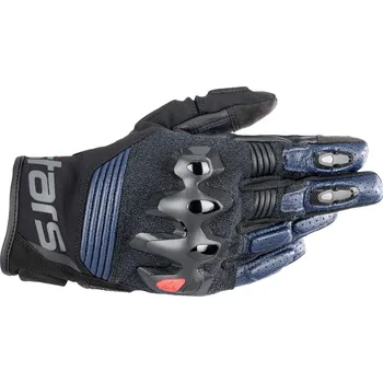 Moto rukavice Alpinestars Halo Leather Gloves Dark Blue/Black 2023 XL