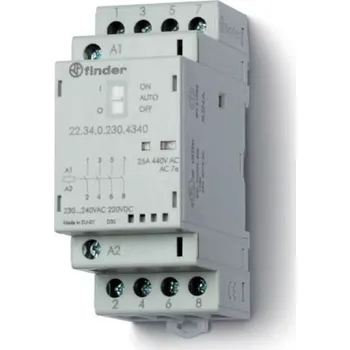 Stavebniny Stykač instalační, 2Z+2R/25 A, 230 V AC/DC, AgSnO2 22.34.0.230.4620