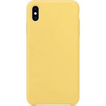 Pouzdro na mobilní telefon ACM Silikonový kryt - pro iPhone XS Max - Žlutá