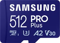 Paměťová karta Samsung Pro Plus microSDXC 512 GB Class 10 UHS-I U3 + adaptér (MB-MD512SA/EU)