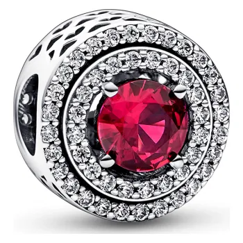 Přívěsek PANDORA korálek Zářivý červený kruh 792418C01