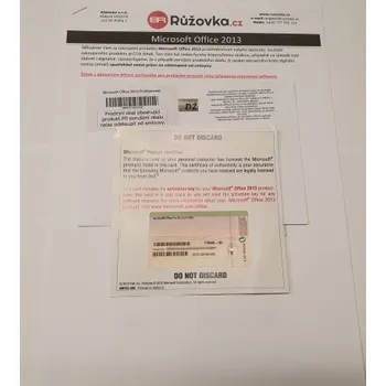 Microsoft Office 2013 Professional, Software Certifikát pravosti MICROSOFT 269-16236