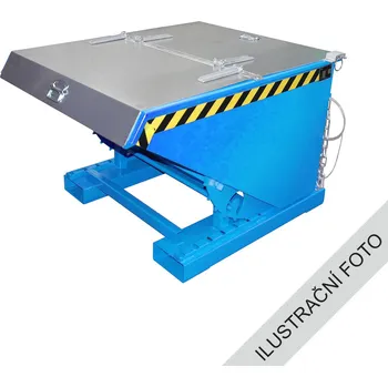 Popelnice Výklopný kontejner ROLO s víkem, 2100 l