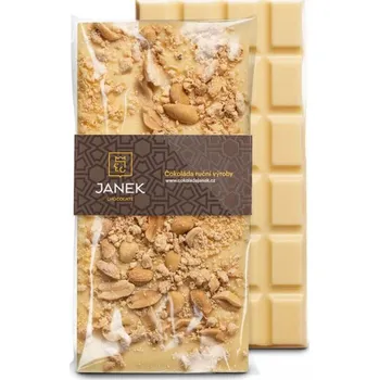 Čokoláda JANEK Bílá čokoláda s arašídy 100 g