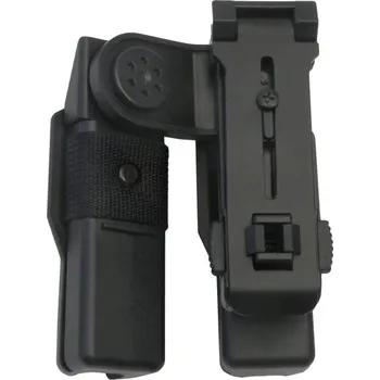 Teleskopický obušek Dvojité rotační plastové pouzdro pro teleskopický obušek a pro svítilnu | BH-LH-14