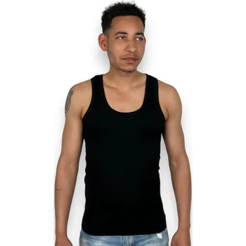 Pánské tílko Gumus Pánské černé tílko ze 100% Bavlny Barva: Černá, Velikost: M