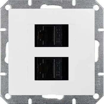 Stavebniny Timex Zásuvka OPUS Premium 2x PC 8pin bílá