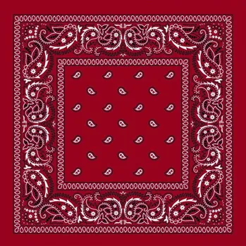 Šátek Blingstar Bandana Šátek Burgundy - Vínová - 55 x 55 cm