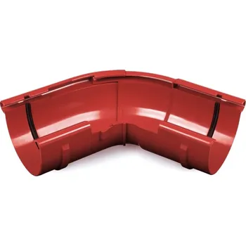 okap BRYZA nastavitelný vnější roh žlabu 120°–145° plastový Ø 125 mm, Červená RAL 3011