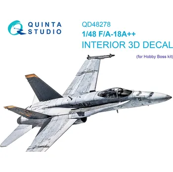 Plastikový model Quinta studio 1/48 F/A-18A++ 3D-Print & col. Interior (HOBBYB)