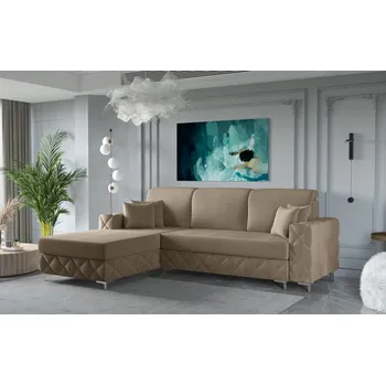 Sedací souprava Rozkládací rohová sedačka BORA MINI béžová