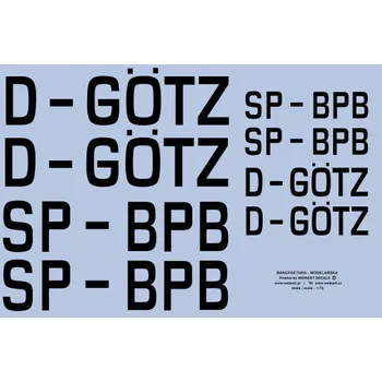 Plastikový model Weikert decals 1/72 Markings for the RWD-17W and Nikol A-2