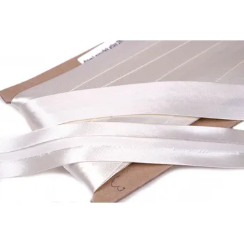 Svatební dekorace Šikmý proužek saténový šíře 25mm (20m/ks)